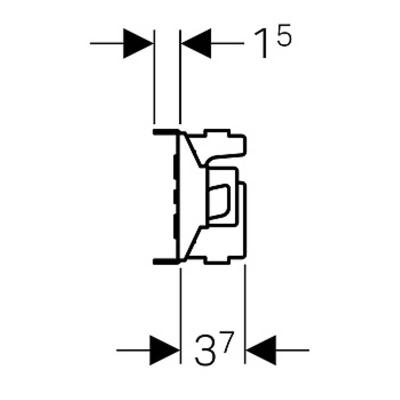 Траверса Geberit GIS для настенного водоразборного крана 461.742.00.1
