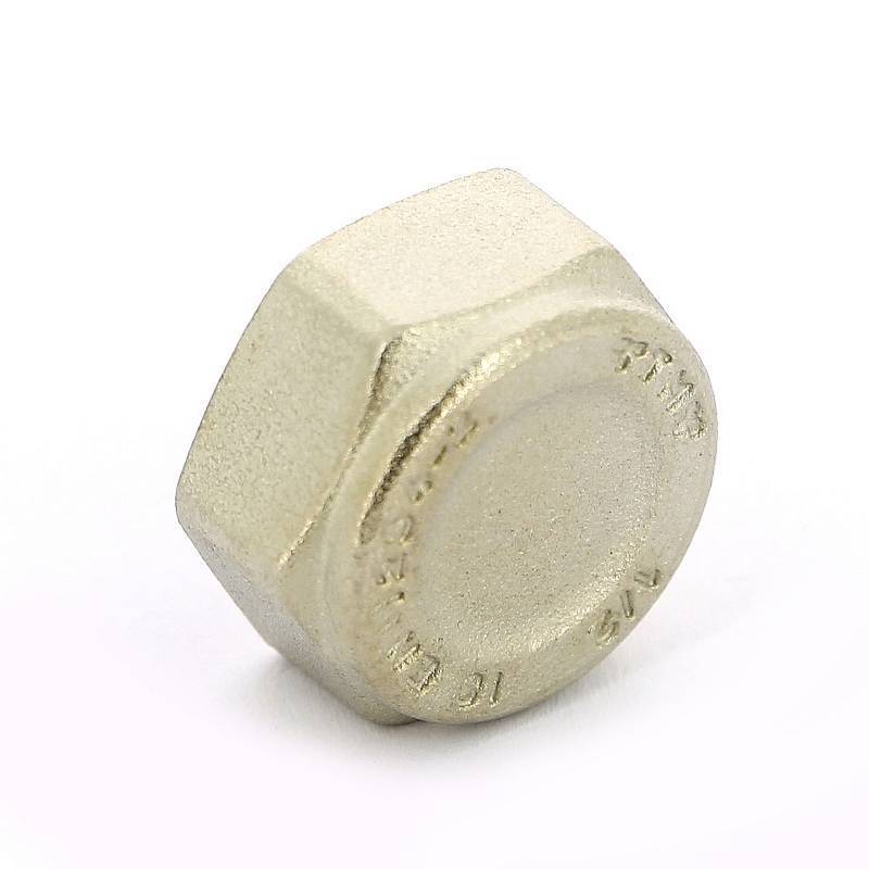 Заглушка латунная никелированная с внутренней резьбой Tiemme 1/2 1500200