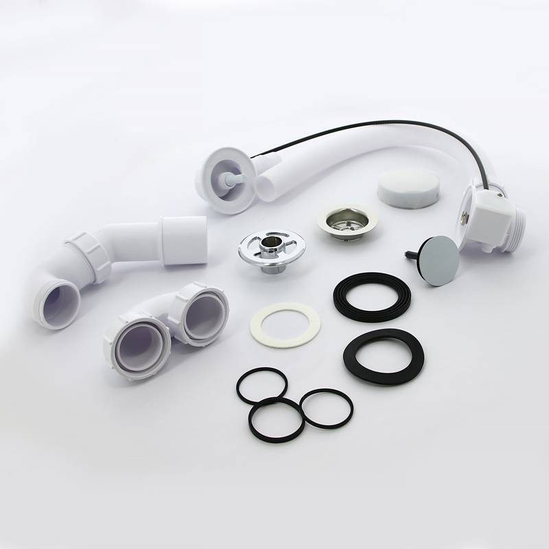 Слив-перелив для ванны McAlpine полуавтомат L575 мм хром MRB2C-PB