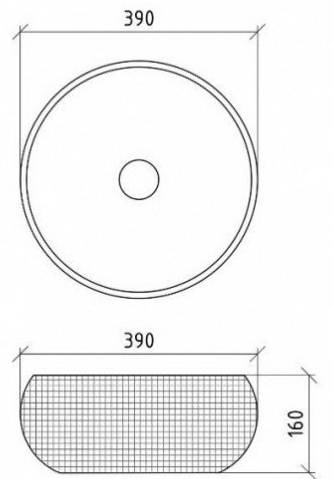 Раковина мебельная круглая Boheme NeoArt 41.5х41.5х14 см серебро 819-SL