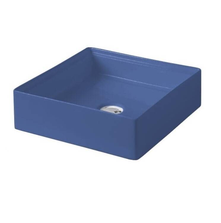 Раковина накладная Artceram Scalino 380х380х115 мм Blue sapphire SCL001 16 00
