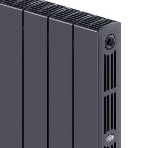 Радиатор биметаллический RIFAR SUPReMO 500 12 секций боковое подключение Титан RS50012