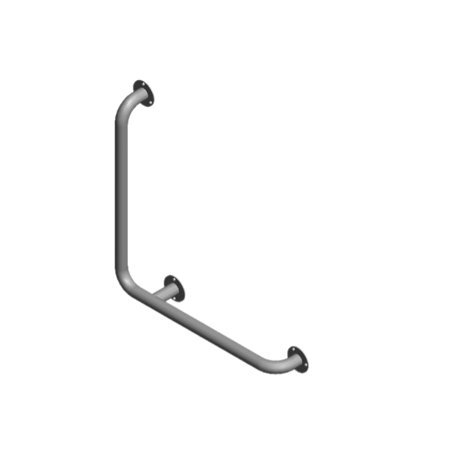 Поручень настенный Г-образный Титан 600х600 мм правый POR-0000007