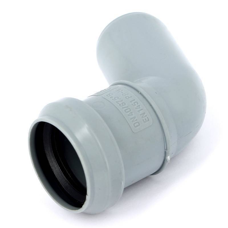 Отвод канализационный Sinikon Стандарт 40 мм 67° 504019.R