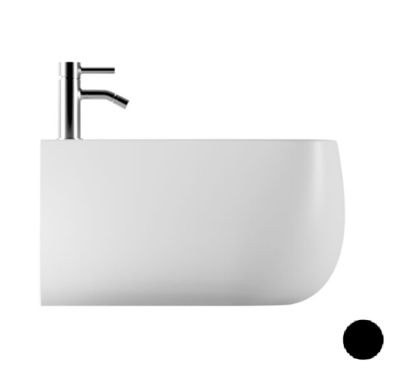 Биде подвесное Ceramica Alice NUR 550x450x305 мм черный матовый 33130108