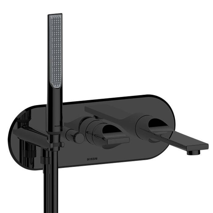 Смеситель для ванны и душа Bossini APICE однорычажный черный матовый Z00555073