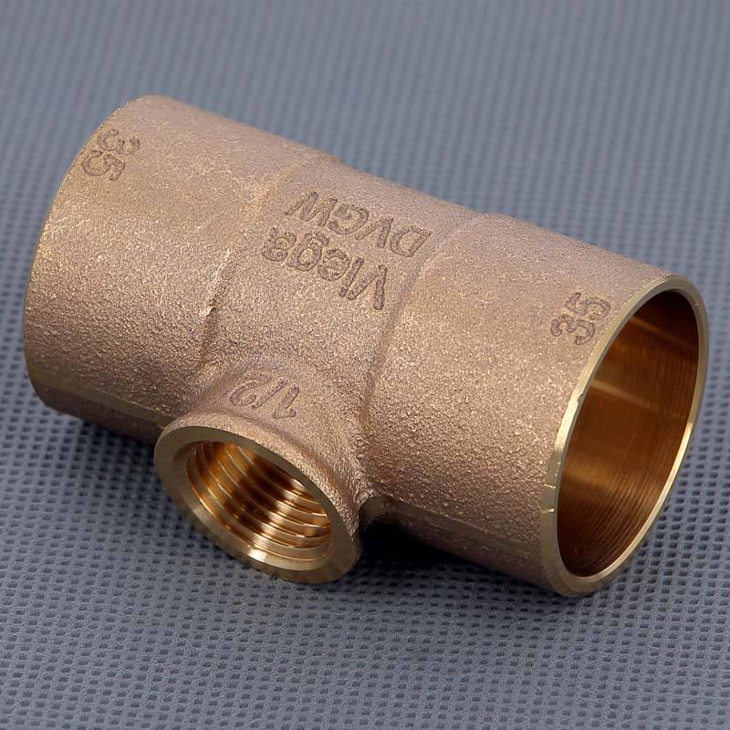 Тройник медный Viega 94130G пайка-ВР 35х1/2 152734