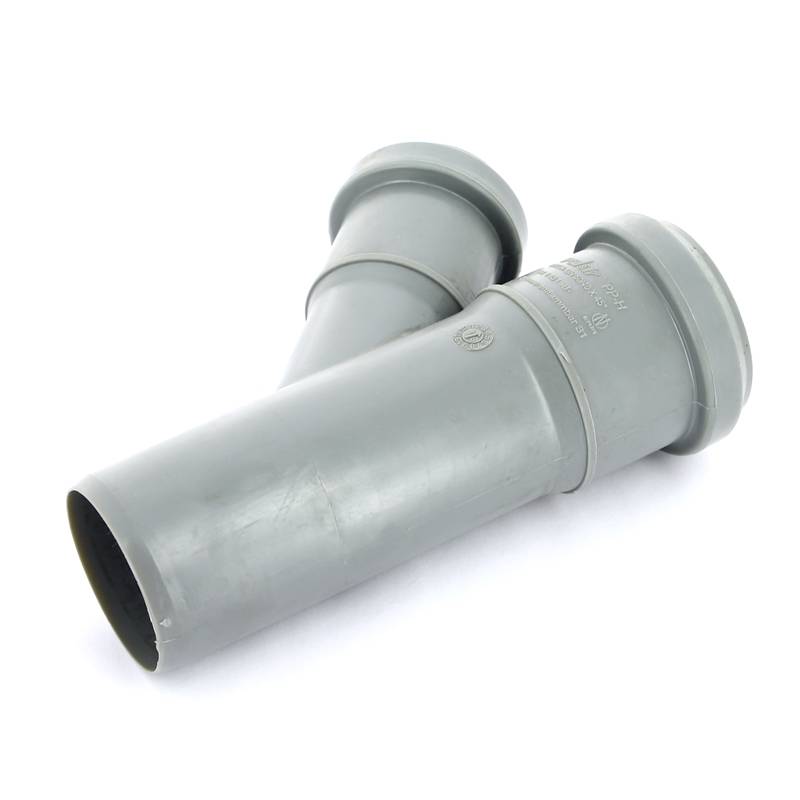 Тройник канализационный Sinikon Стандарт 50x40 мм 45° 510007