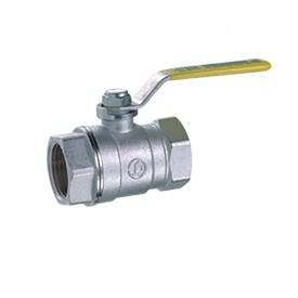 Кран шаровой Giacomini R250D 1 ВВ рычаг желтый хромированный R250X025