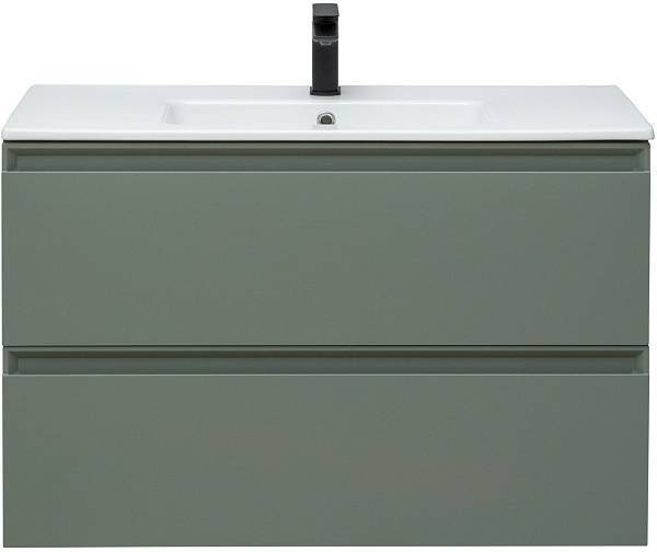 Тумба под раковину Allen Brau Eclipse 100 см зеленый/серый 1.E1003.CGM