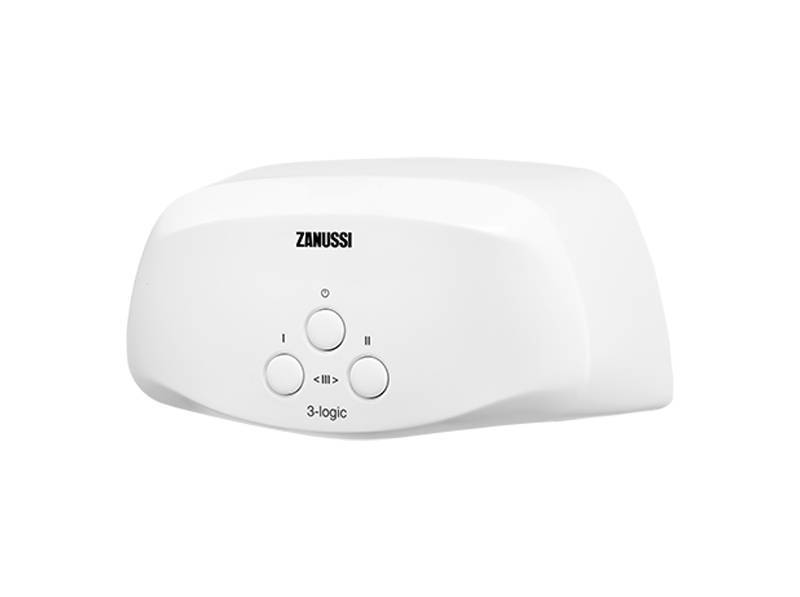Водонагреватель проточный электрический Zanussi 3-logic 3.5 T 3.5 кВт кран 1064834