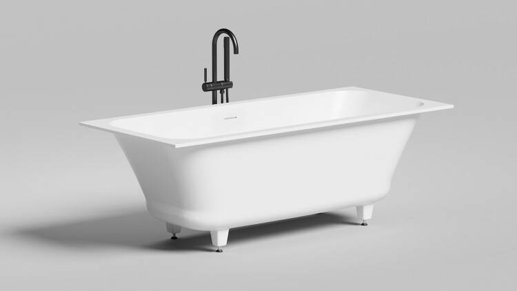 Ванна Salini Orlando Axis Kit 1700x750x600 мм белый матовый 103323M