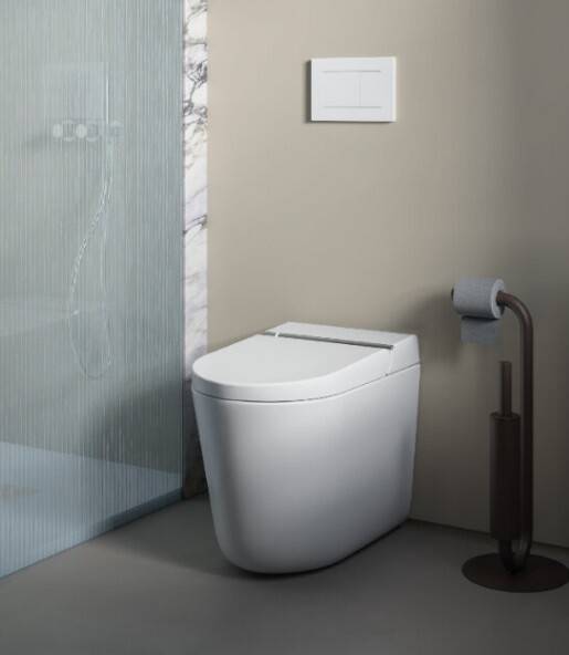 Унитаз-биде напольный Artceram Hype безободковый 380х590 мм белый KHYV0020100