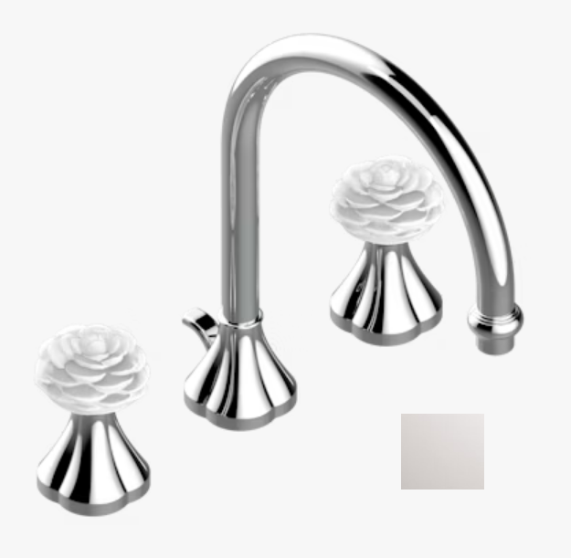 Смеситель для раковины THG Camélia Clear crystal никель U5LB01151
