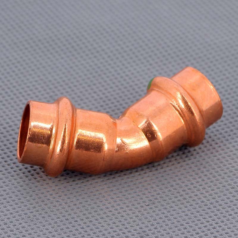 Угол пресс 45° Viega Profipress 15 мм медь 292348