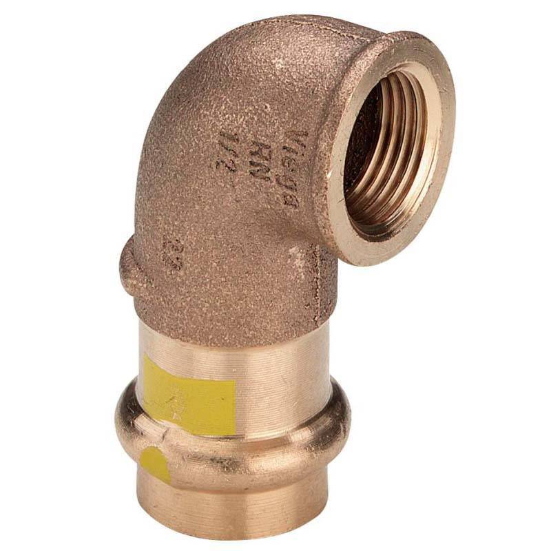 Угол 90° пресс-В бронзовый Viega Profipress G 22х1/2 345860