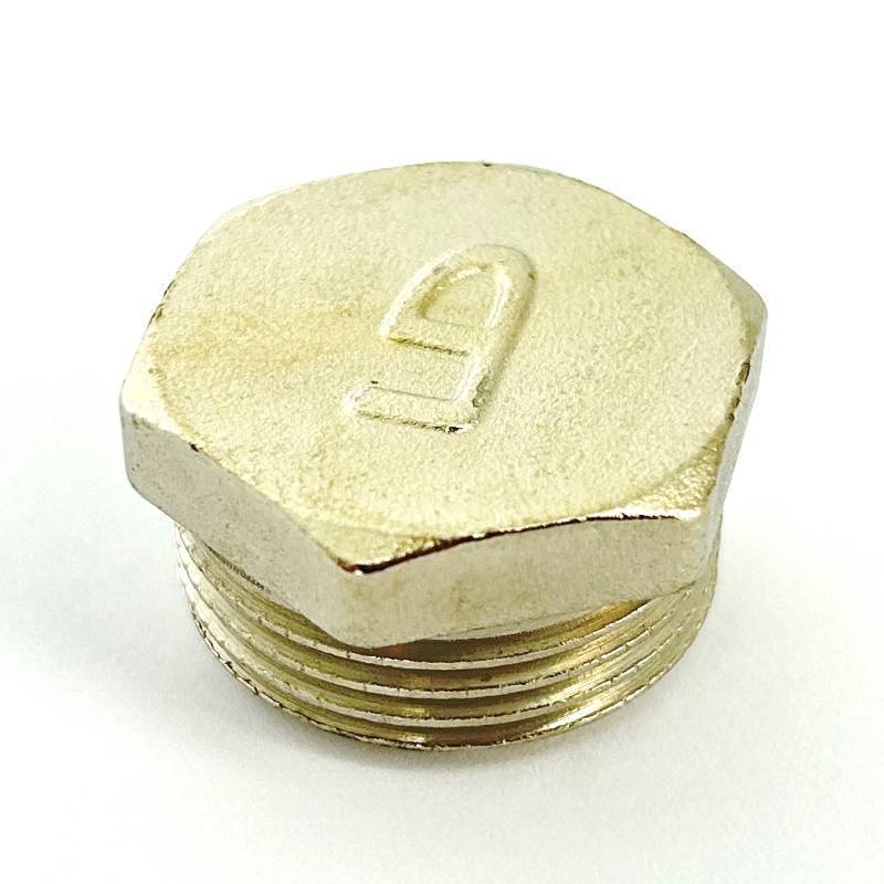 Заглушка латунная LD Pride 3/4 наружная резьба никелированная LD.67.505.20