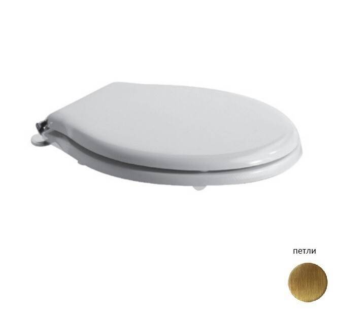 Сиденье для унитаза Globo Paestum 368x415 мм микролифт Rovere Bianco PS22RB