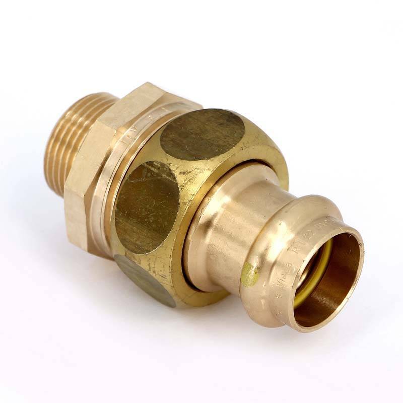 Муфта разъёмная пресс-Н бронза Viega Profipress G плоская прокладка 22x3/4 379414