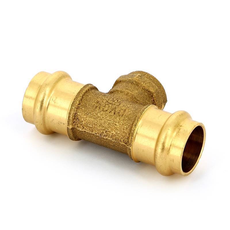 Тройник пресс-В IBP B-Press 22x1/2x22 мм бронза P4130G02204022