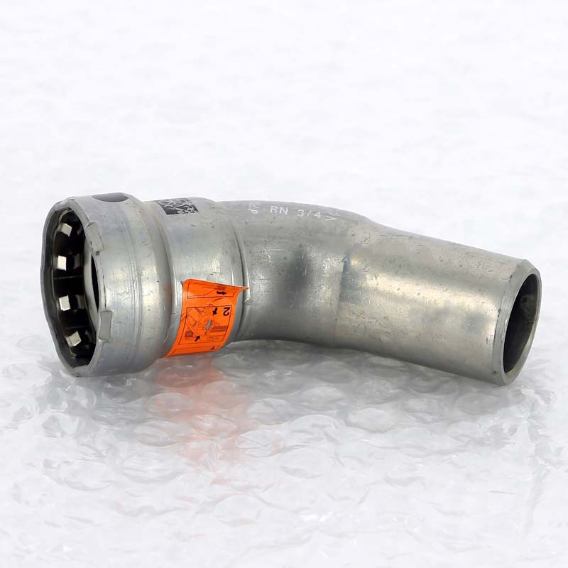 Угольник-вставка 45° пресс Viega Megapress 3/4 оцинкованная сталь 694708