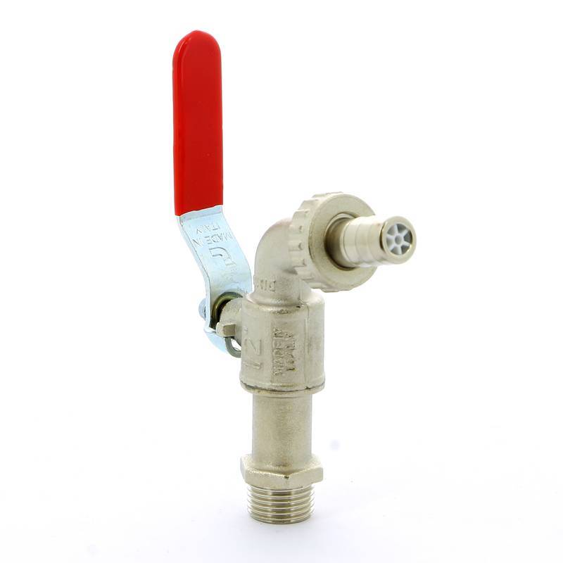 Кран шаровой садовый Itap 132 со штуцером и рычагом 1/2 1320012