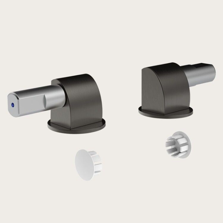 Петли Gessi для сиденья унитаза плавного закрывания Brushed Black Metal PVD 37584707