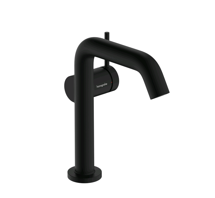 Смеситель для раковины Hansgrohe Tecturis S однорычажный черный матовый 73340670