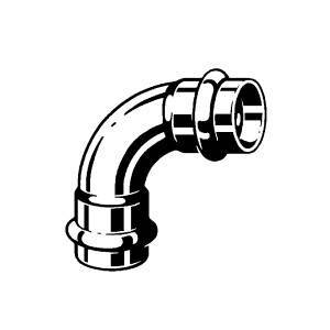 Угол медный Viega Profipress 90° ВВ 12 мм 291488