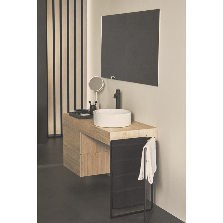 Смеситель для раковины Ideal Standard Ceraline Vessel высокий матовый черный BC269XG