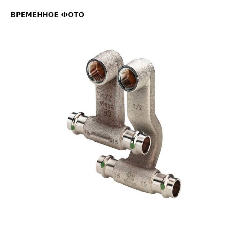 Водорозетка пресс-В Viega Sanpress проходная 18 x 1/2 446635