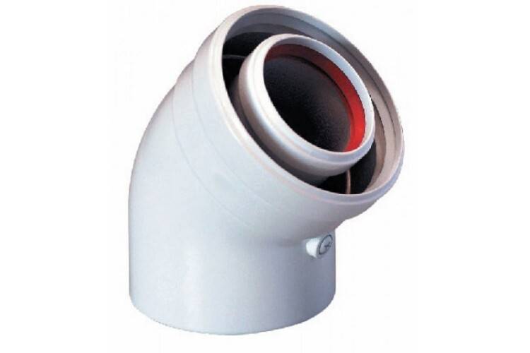 Колено концентрическое BAXI 45° DN 110/160 KHG714099910