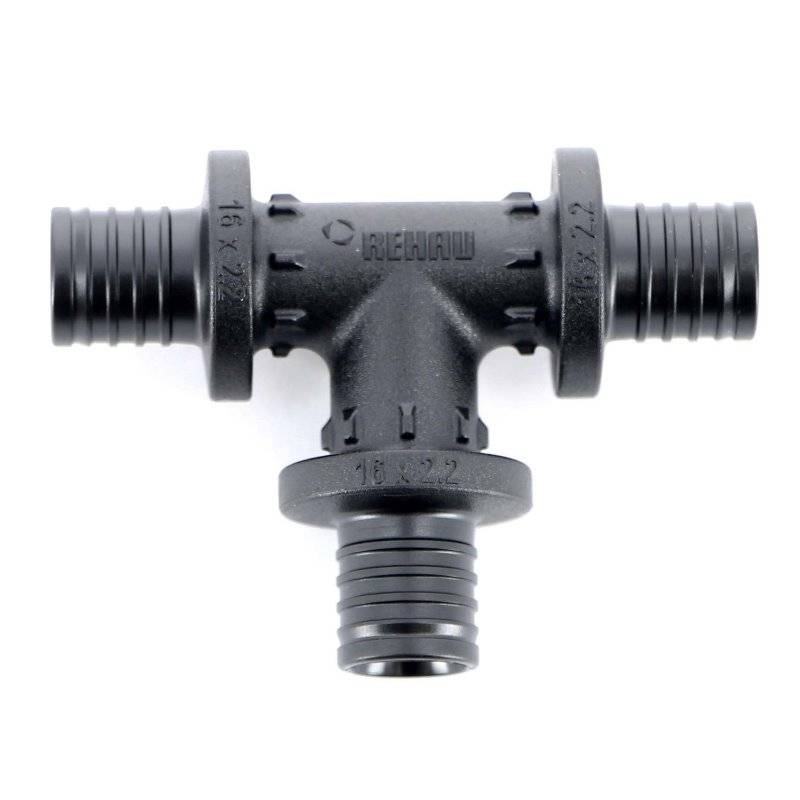Тройник надвижной REHAU RAUTITAN PX 16 мм PPSU 1160031
