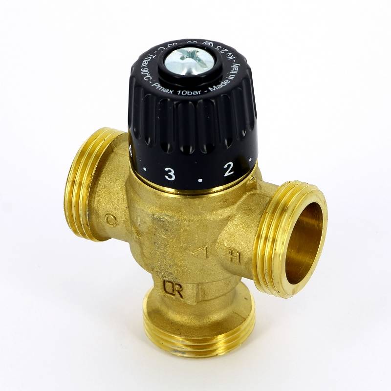 Клапан термосмесительный Uni-Fitt 1 30-65°C Kvs 2.3 смешение в центр 353G2440