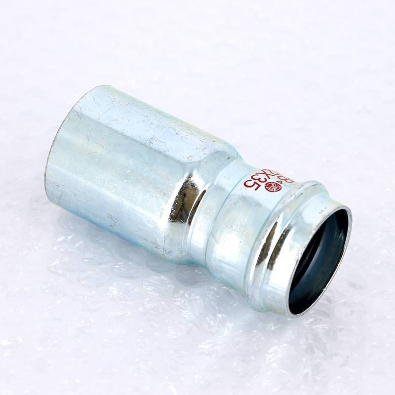 Муфта-вставка пресс IBP 42х35 мм редукционная оцинкованная сталь PC5243 0423500