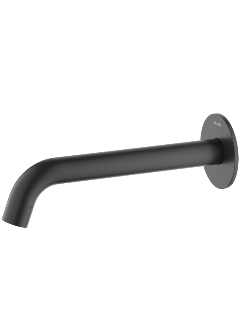 Излив для ванны Aquanet Европа 220 мм матовый черный AQ1341MB