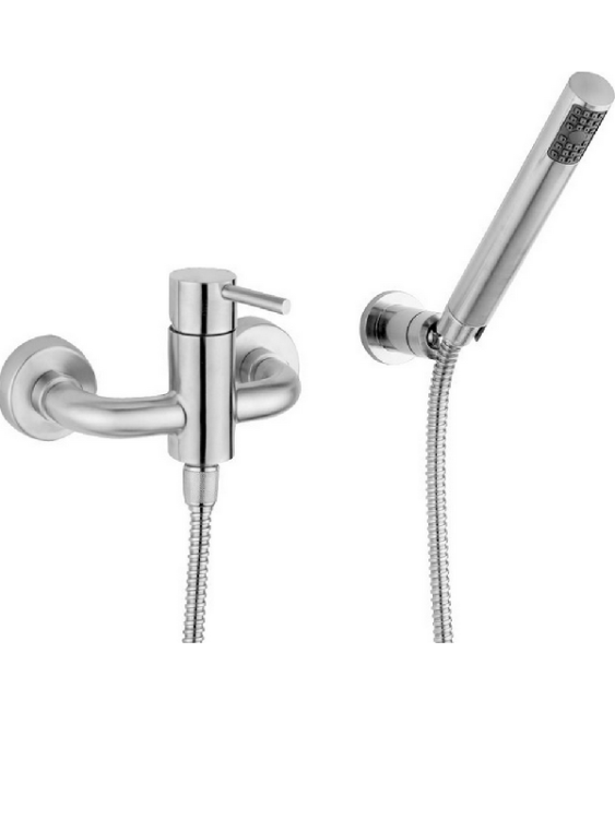 Смеситель для душа Cisal Xion встраиваемый с переключателем нержавеющая сталь XI000454D1