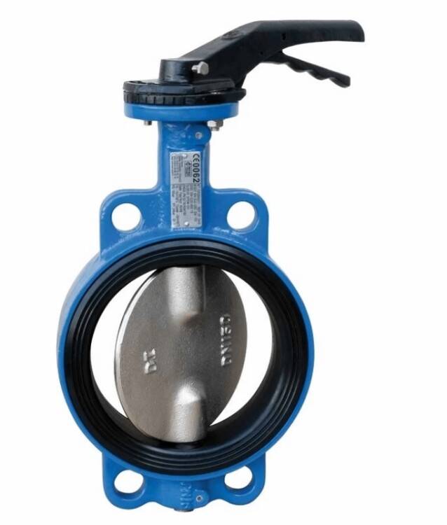 Затвор дисковый поворотный TECOFI Tecfly DN 100 PN 16 межфланцевый с ручкой VPN3448-02EP0100