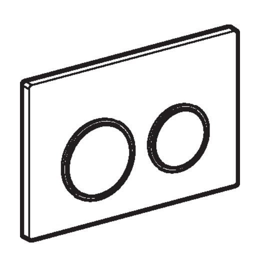 Смывная клавиша Geberit Omega20 для двойного смыва белый/глянцевый хром 115.085.KJ.1