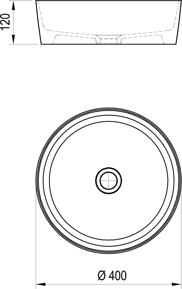 Умывальник RAVAK Uni 400 400x400 мм керамический белый XJX01140001