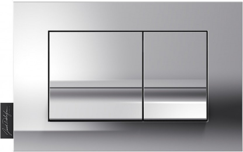 Панель смыва Jacob Delafon геометрический дизайн глянцевый хром E20858-CP