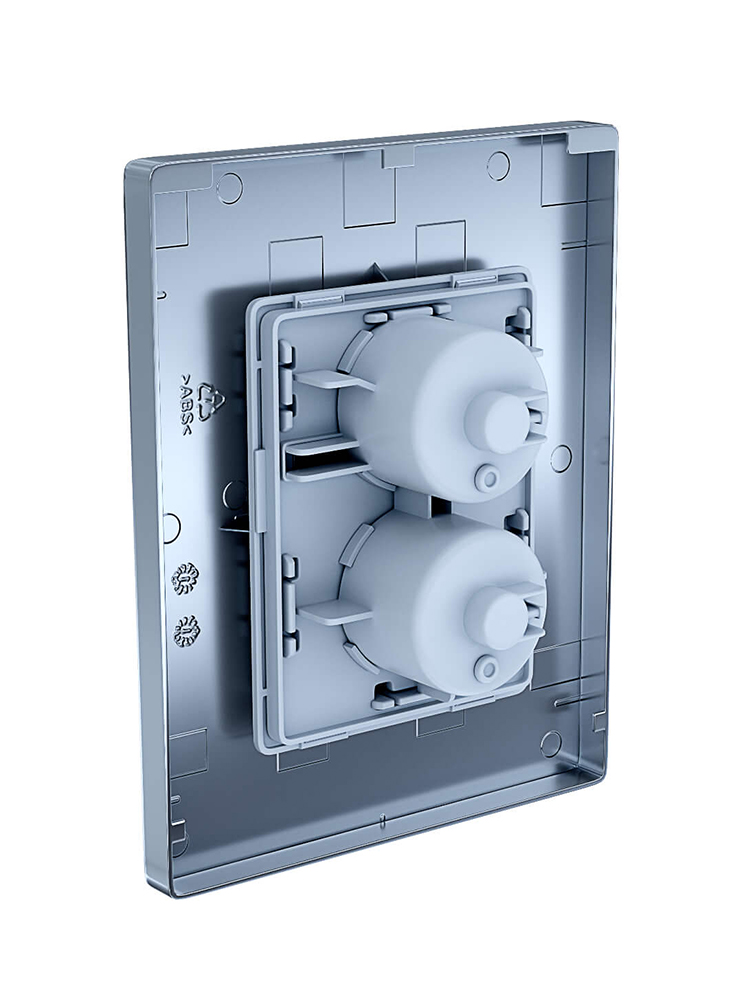 Панель смыва Berges Pneumo N хром матовая PNN-0000003