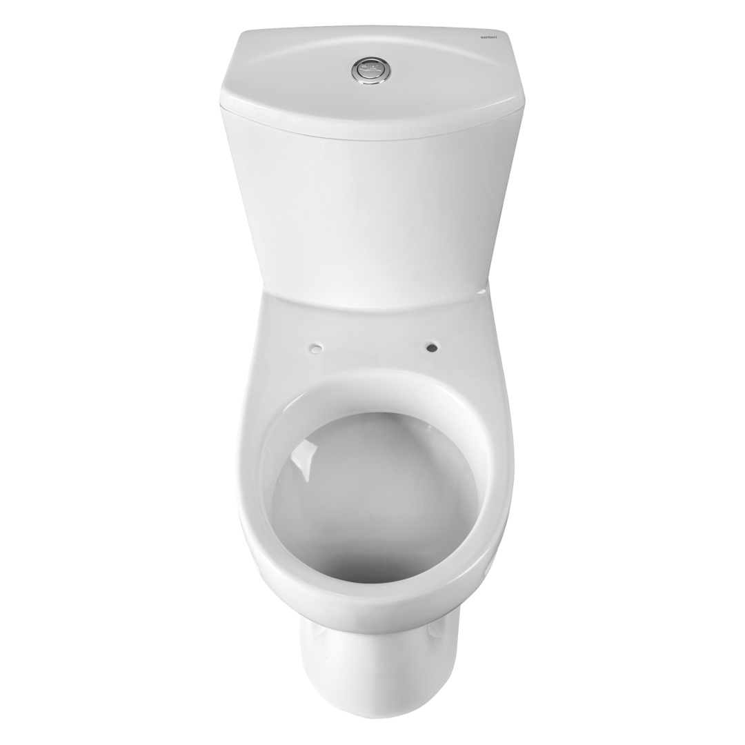 Унитаз-компакт Sanita Ультра белый сиденье полипропилен косой выпуск 1.P401.3.S00.00B.F