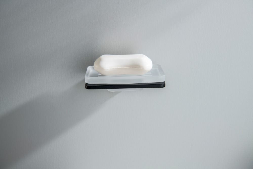 Мыльница Aquanet Либра матовый черный AQ4303MB