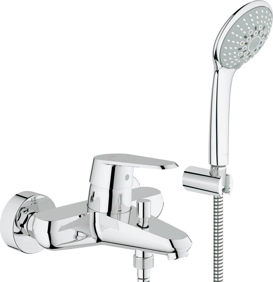 Смеситель для ванны GROHE Eurodisc Cosmopolitan с душевым гарнитуром хром 33395002