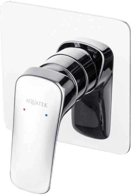 Смеситель для душа Aquatek Вега внешняя и скрытая часть хром AQ1066CR