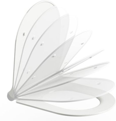 Сиденье для унитаза RAVAK Uni Chrome Slim белое X01550