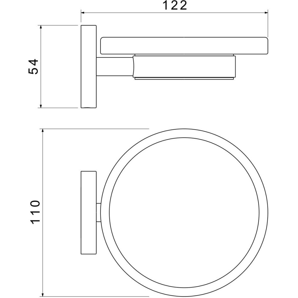 Мыльница Aquanet Европа шлифованное золото AQ4103BG