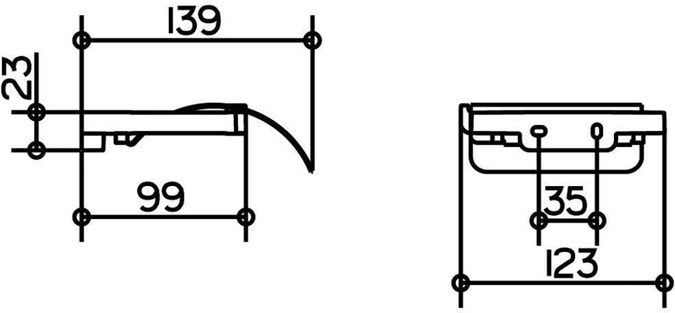 Держатель туалетной бумаги с крышкой KEUCO Edition Moll хром 12760010000