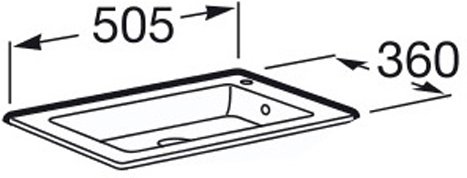 Раковина мебельная Roca Debba 500 мм 32799J00Y